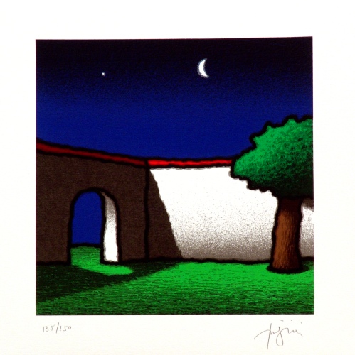 Tino Stefanoni - Cortile e luna - 361